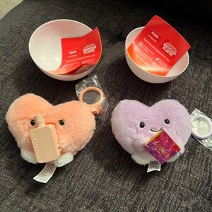 ULTA BEAUTY x MINI BRANDS POPS PLUSH KEYCHAIN-MILLY & TARTELETTE HEART SET-NEW!